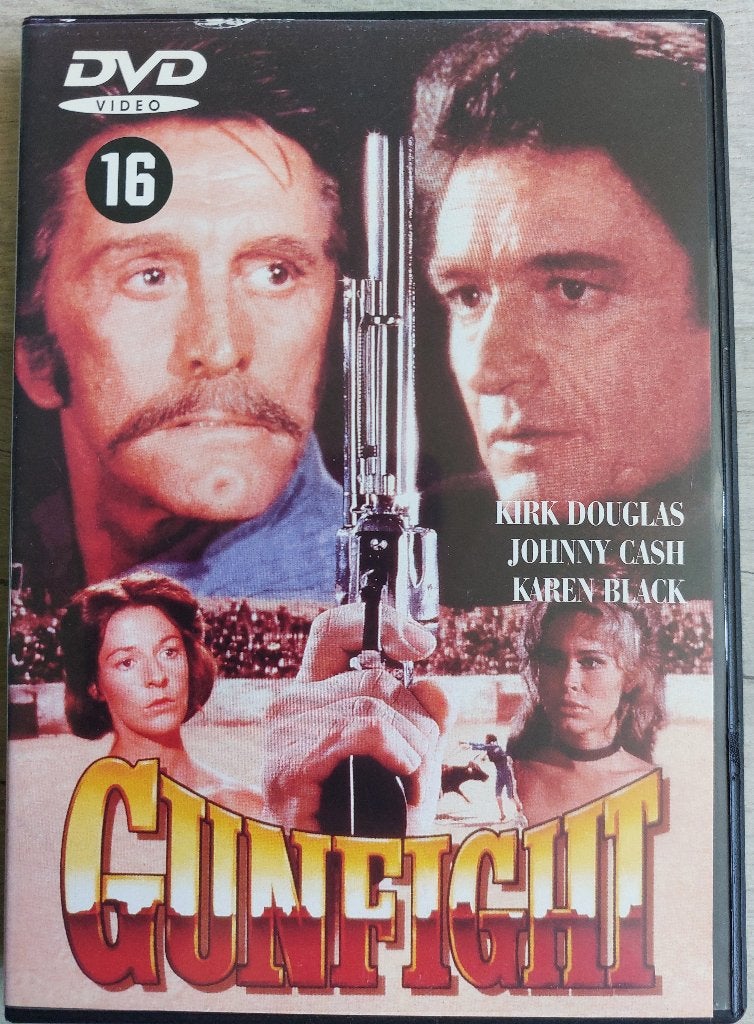 DVD Gunfight (1971) Johnny Cash, Kirk Douglas, Cd's en Dvd's, Ophalen, Nederlands, Zo goed als nieuw, Western