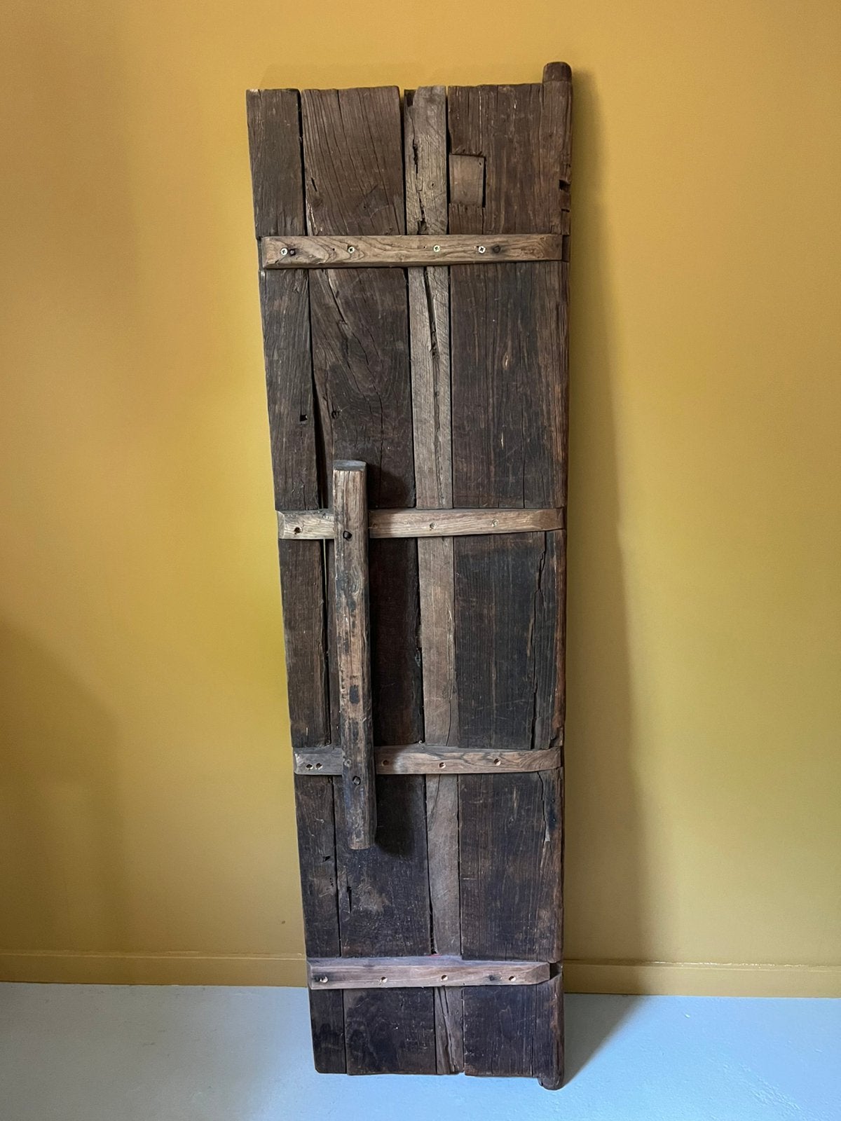 Antieke Chinese deur - decoratief of meubelplank, Doe-het-zelf en Verbouw, Hout en Planken, Ophalen, Gebruikt, Overige typen, 50 mm of meer