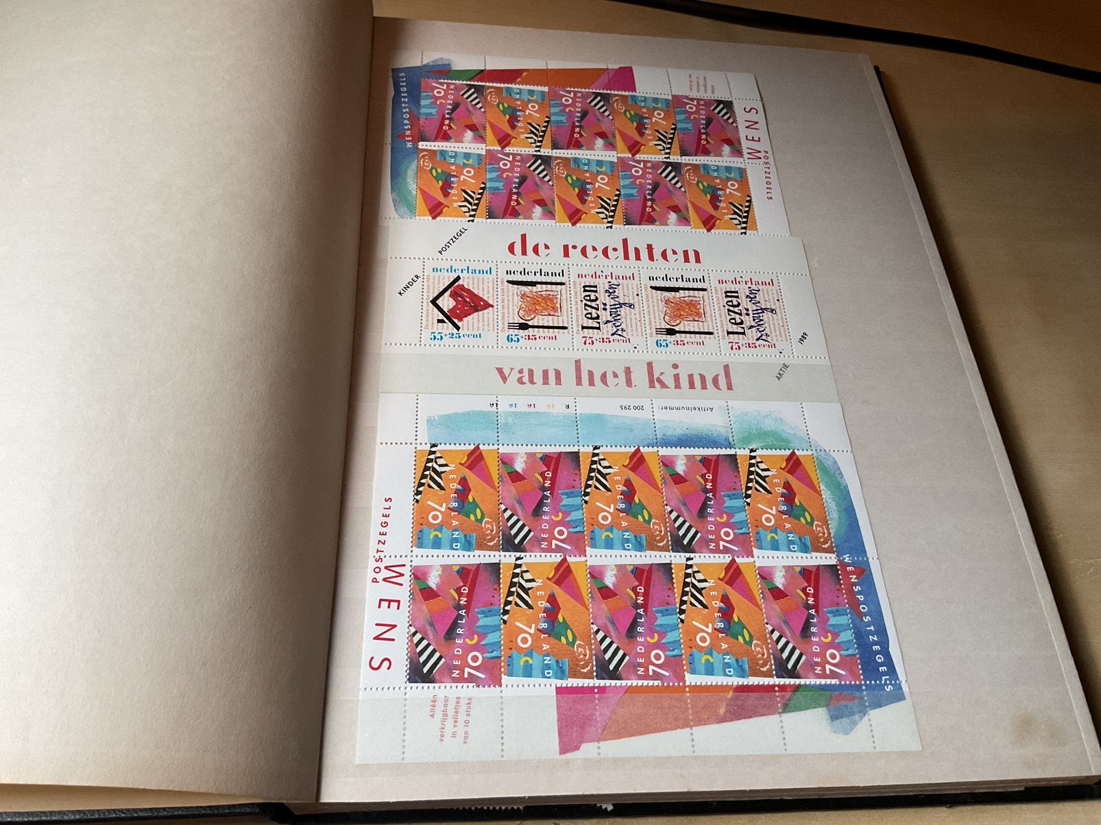 Stockboek Nederland meest blokken postfris, Ophalen of Verzenden, Nederland