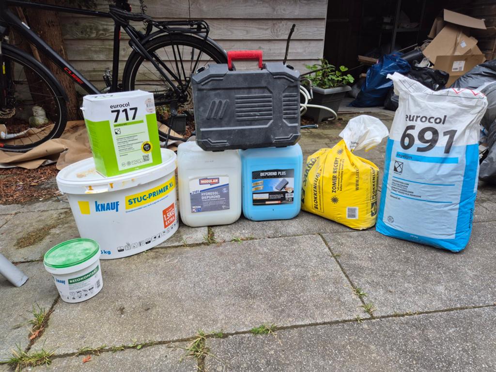 Bouwmaterialen: Lijm, Primer, Voegmateriaal en Diepgrond, Ophalen