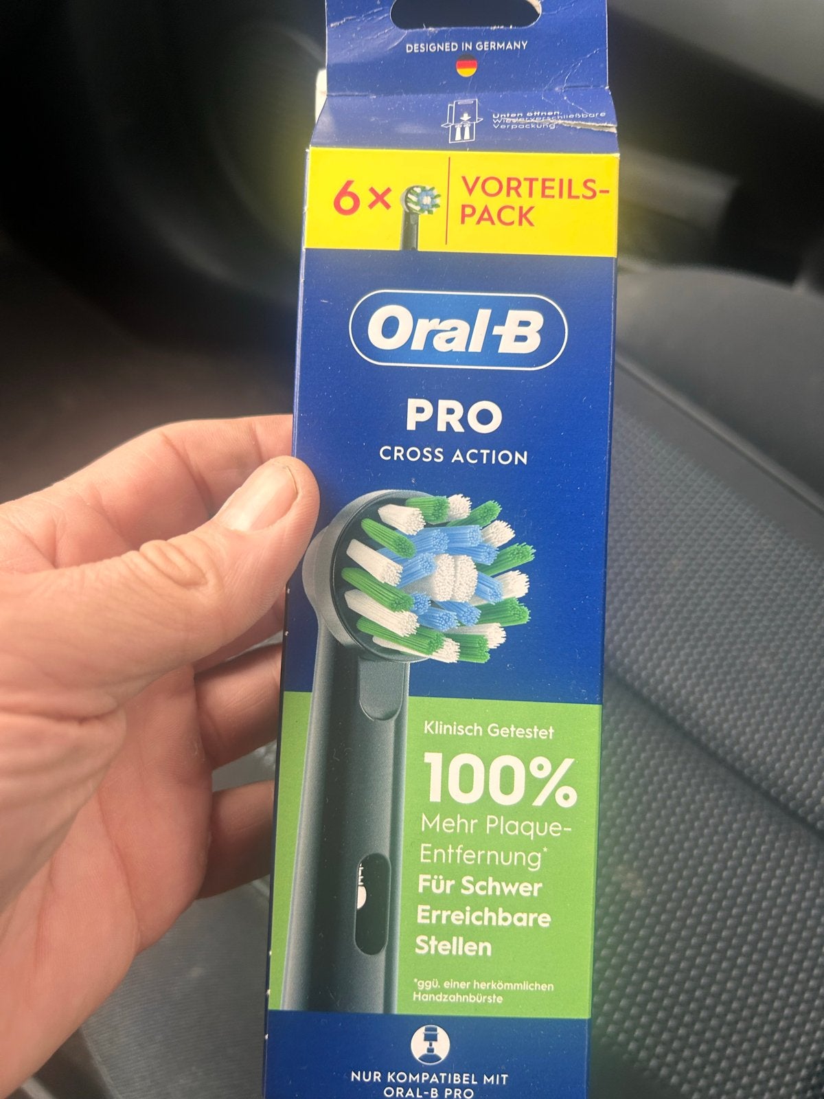 6 Oral-B PRO Cross Action opzetborstels - Nieuw, Ophalen of Verzenden, Nieuw, Opzetborstel