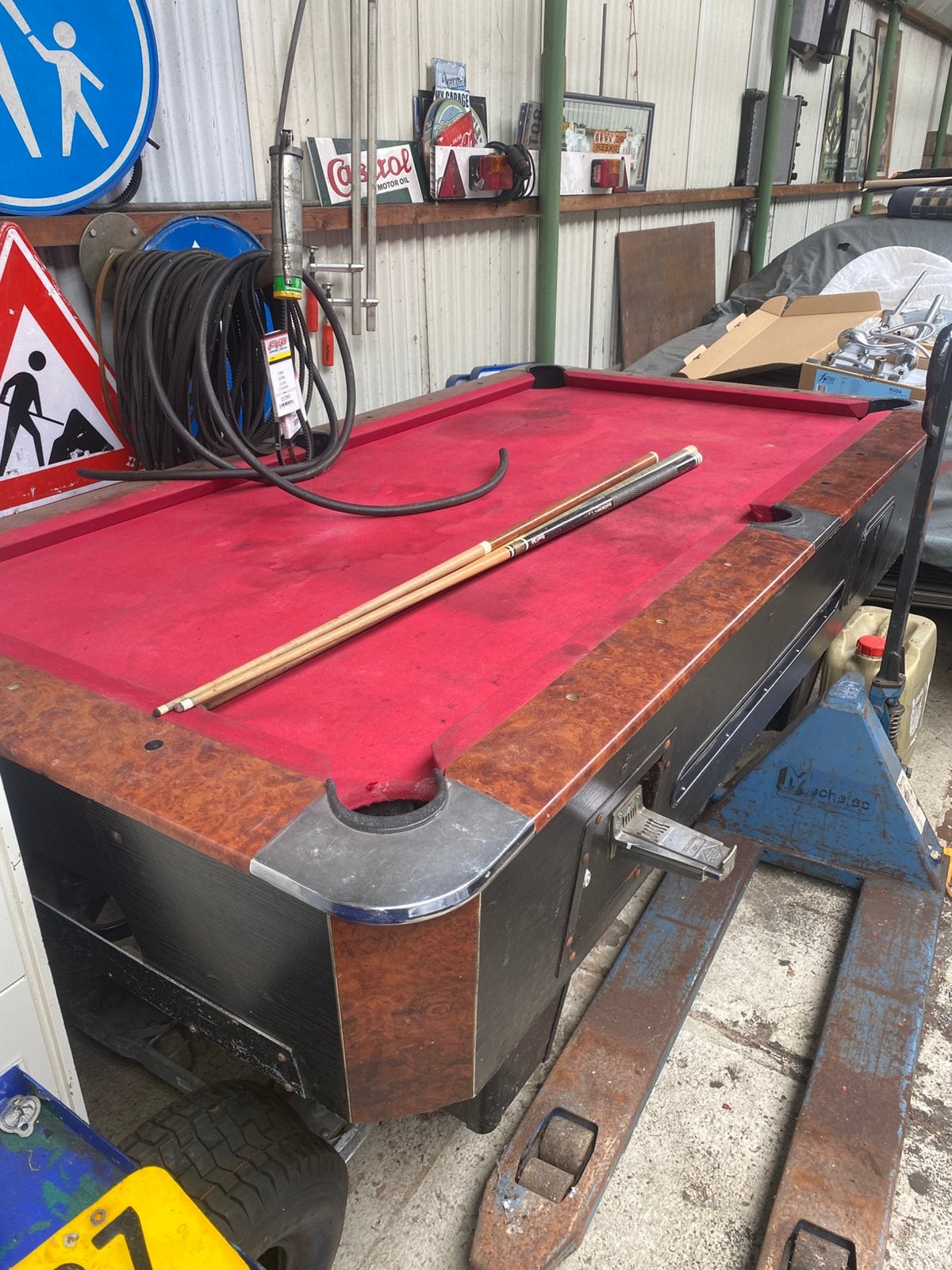 pool tafel, Ophalen, Pooltafel