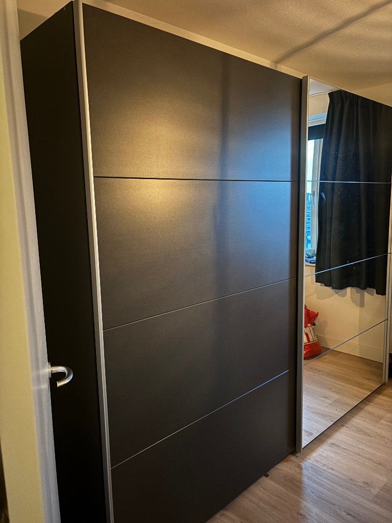 Kledingkast met schuifdeuren - nette staat, Ophalen, Gebruikt, 200 cm of meer, 200 cm of meer