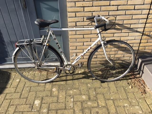 Herensportfiets: merk RIH, single speed, Fietsen en Brommers, Gebruikt, Velgrem, 61 tot 65 cm, Ophalen