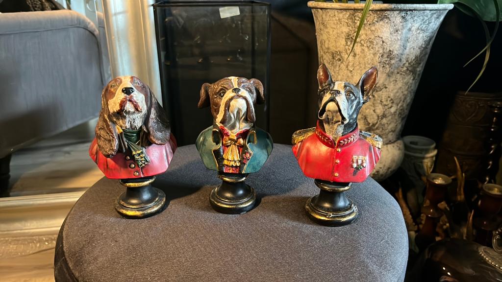 Drie mooie mooie honden beeldjes, Ophalen of Verzenden, Zo goed als nieuw