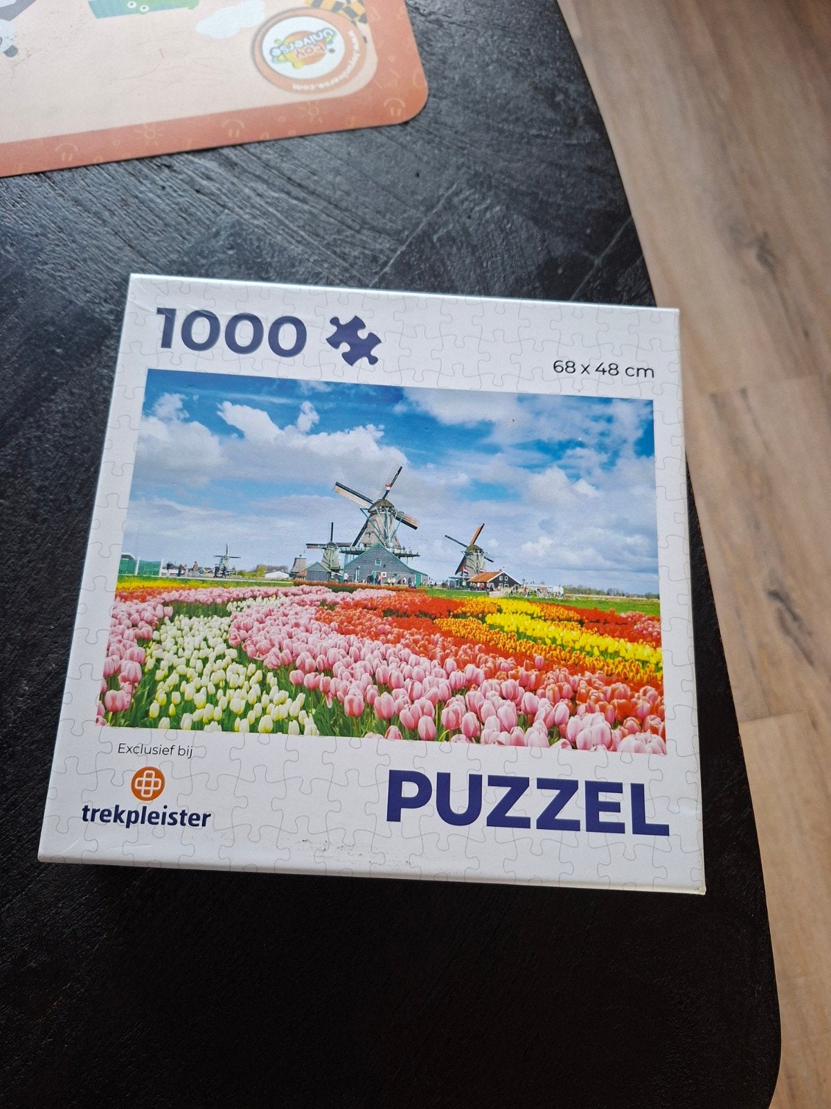 puzzel hollands landschap tulpen molens, Ophalen of Verzenden, 500 t/m 1500 stukjes, Zo goed als nieuw, Legpuzzel