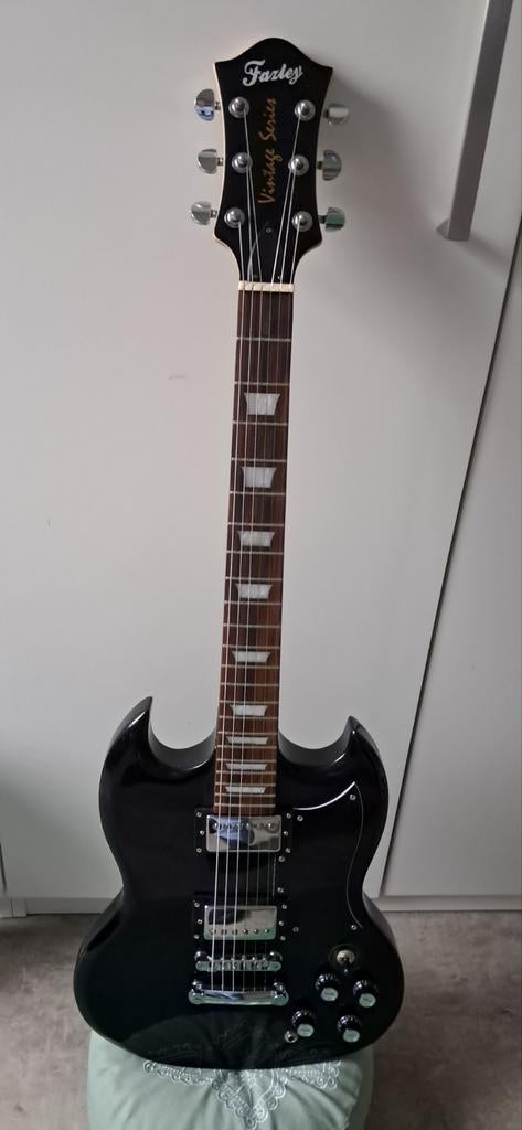 Fazley Vintage Series SG-stijl elektrische gitaar, Ophalen, Zo goed als nieuw, Solid body, Overige merken