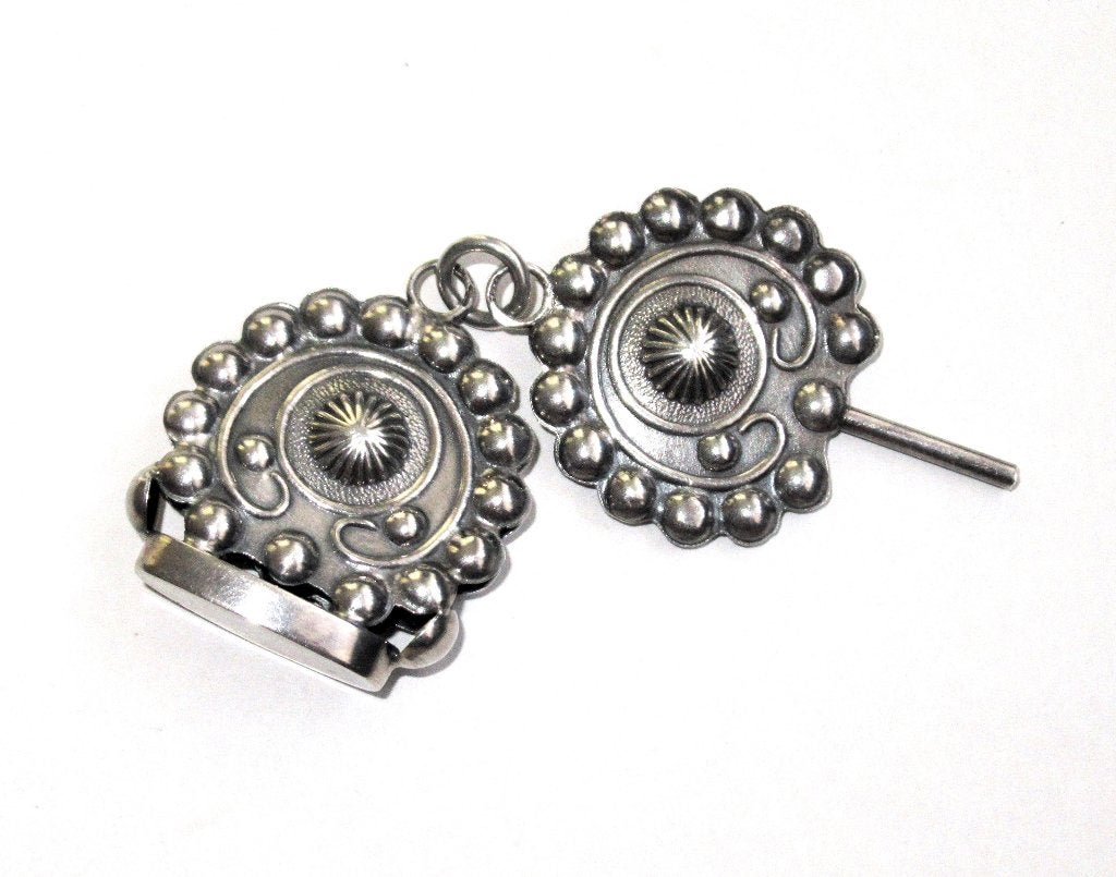 Antiek zilver chatelaine hangers signet en zakhorlogesleutel, Ophalen of Verzenden, Zilver