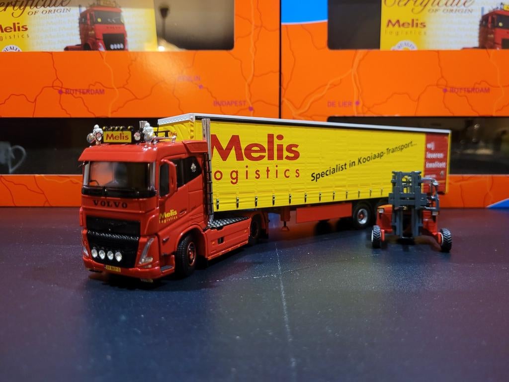 Tekno Volvo Melis met Kooiaap Nieuw, Ophalen of Verzenden, Nieuw, Bus of Vrachtwagen, Tekno