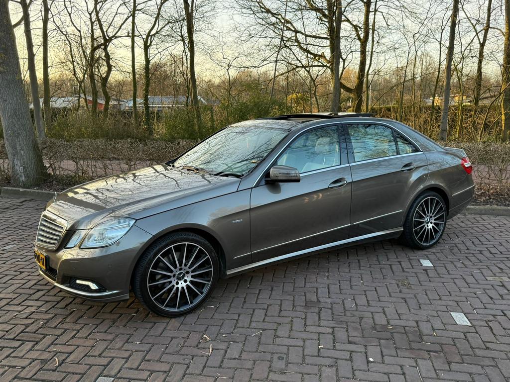 Mercedes-Benz E-Klasse 3.5 E350 CGI Sedan AUT 2008 Grijs, Auto's, Automaat, Achterwielaandrijving, Beige, Overige kleuren