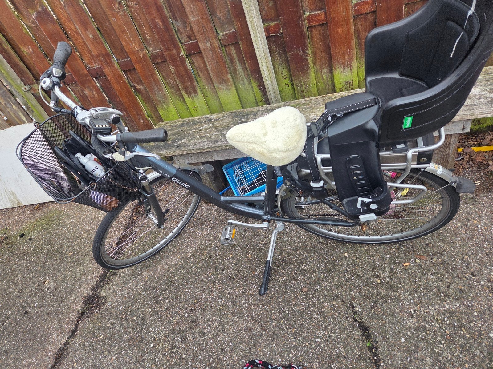 Qwic Trend 2 elektrische fiets met kinderzitje, Ophalen, Qwic, Gebruikt, 51 tot 55 cm