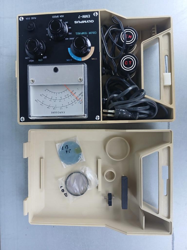 OLYMPUS EMM-7 microscoopbelichtingsmeter, Ophalen of Verzenden, Gebruikt, Onderdelen of Toebehoren