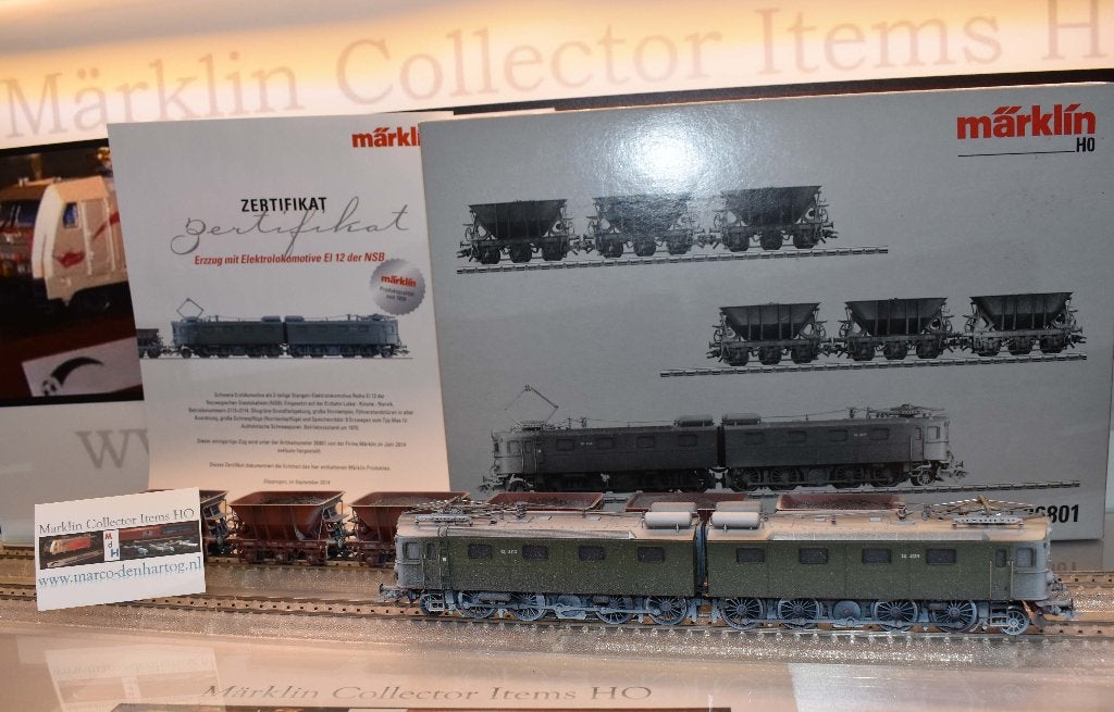 Märklin 26801 Noorse Ertstrein NSB "Winterlook"–Ltd.Edition, Wisselstroom, Treinset, Ophalen of Verzenden, Zo goed als nieuw