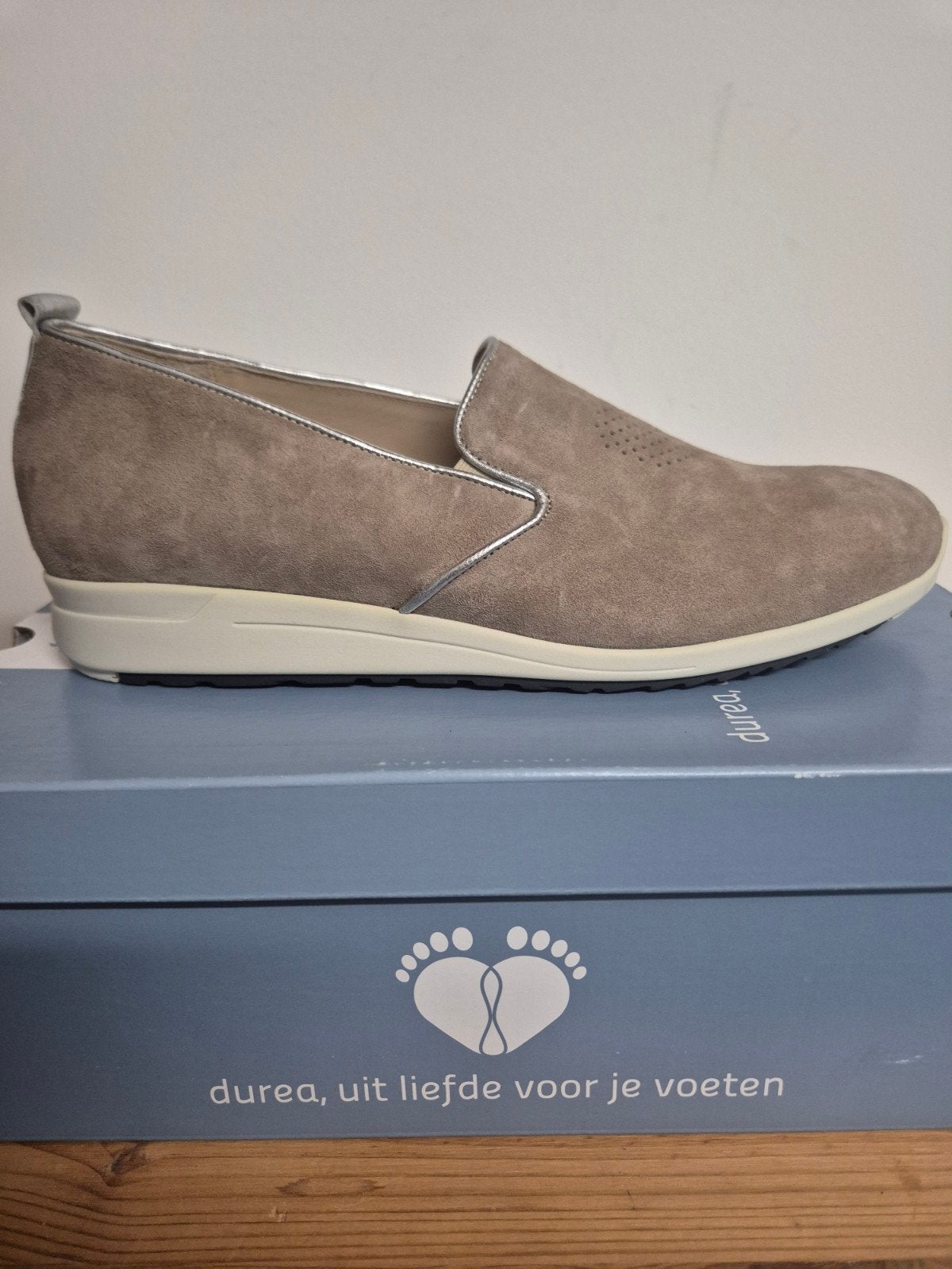 Durea zomerschoen / moccasins / loafers. Maat 40, Verzenden, Zo goed als nieuw, Zwart, Sneakers of Gympen