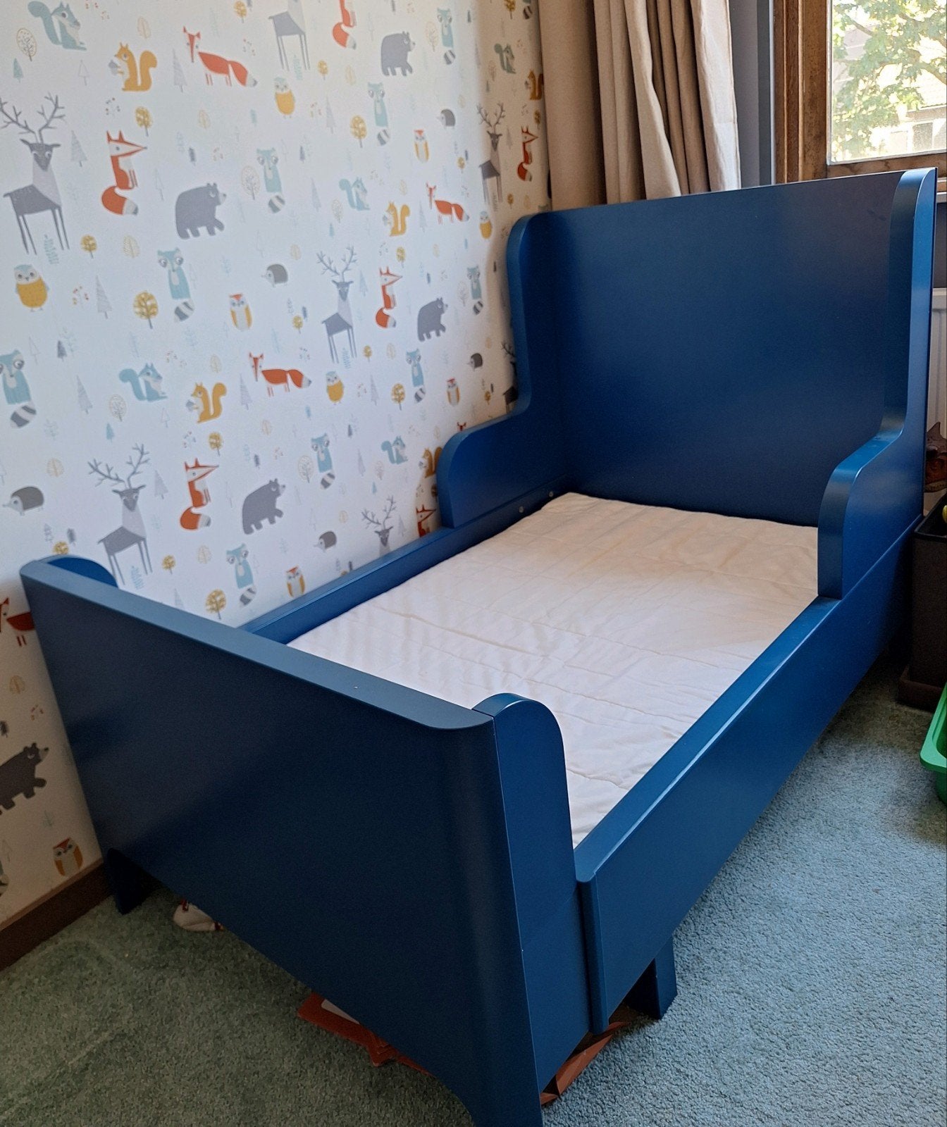 Ikea meegroeibed Busunge met matras, Kinderen en Baby's, Ophalen, Zo goed als nieuw, 180 cm of meer, 70 tot 85 cm