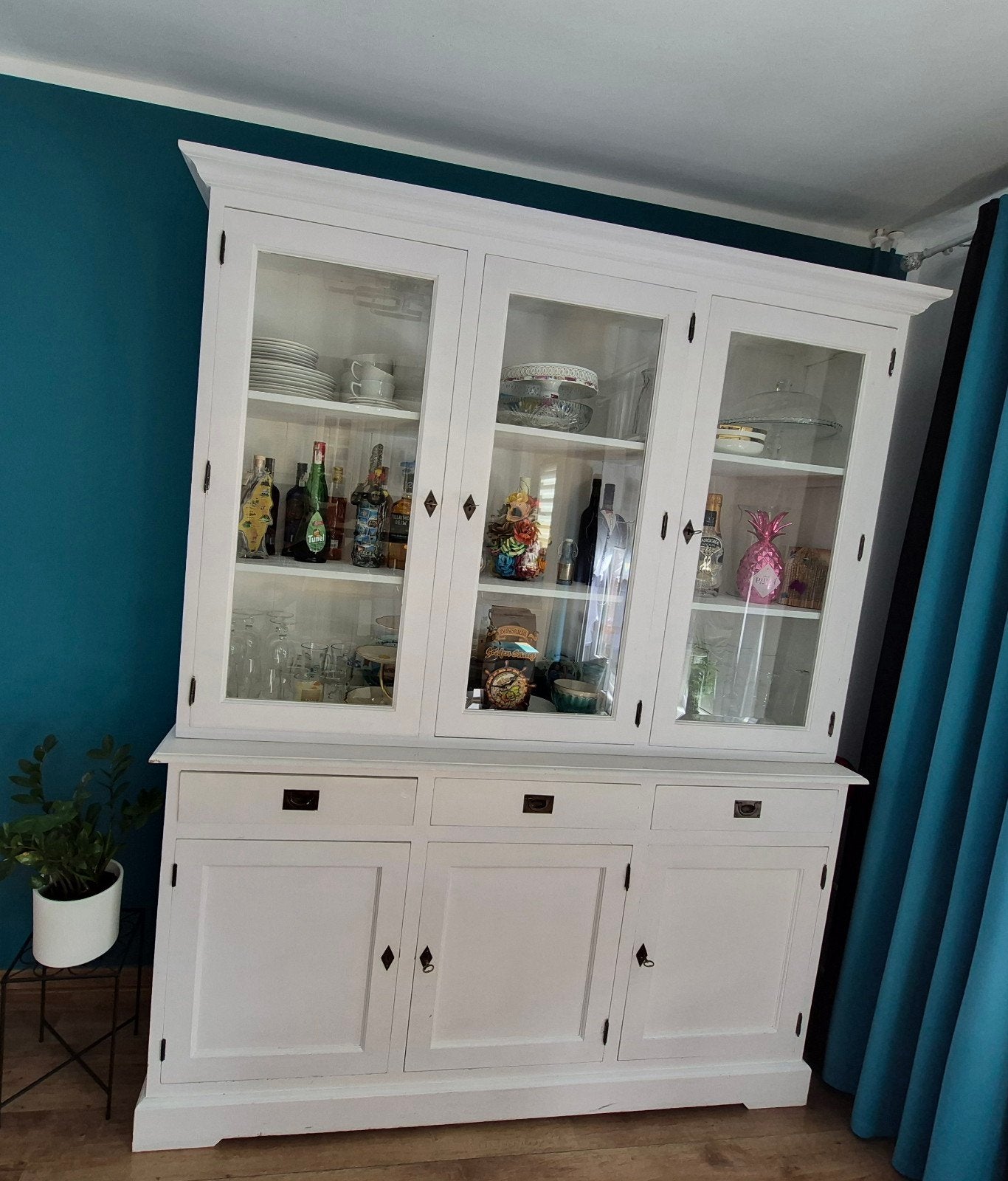 Vitrinekast te koop voor €150, Gebruikt, 150 tot 200 cm, 25 tot 50 cm, 50 tot 100 cm