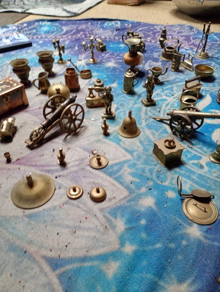 Verzameling van bronzen beeldjes en miniaturen, Antiek en Kunst, Ophalen of Verzenden