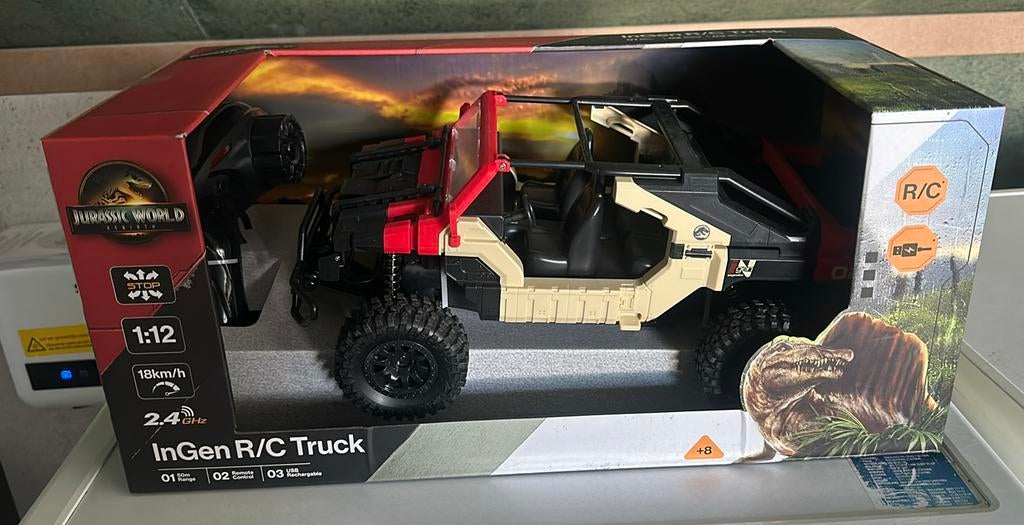 Jurassic World Rebirth Bestuurbare Auto, Ophalen, Nieuw