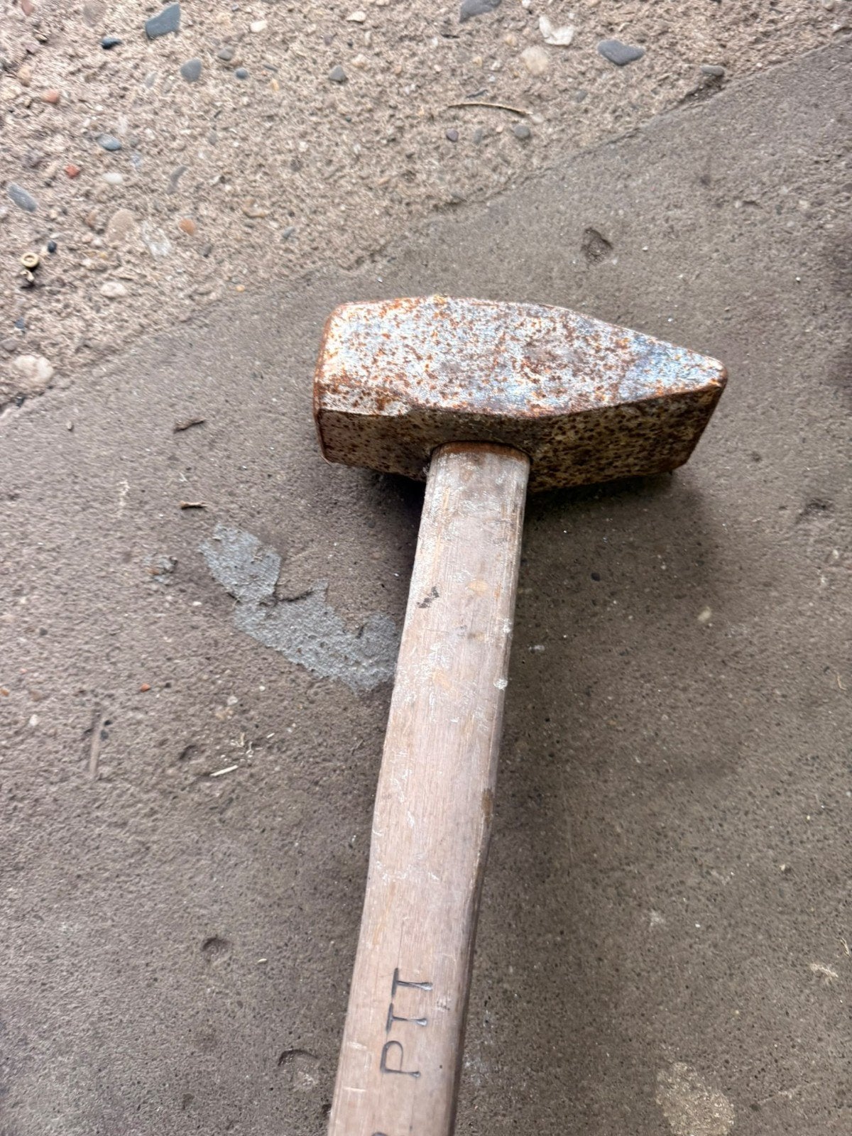Zware mokerhamer met houten steel - Gebruikt, Ophalen, Gebruikt, Hamer