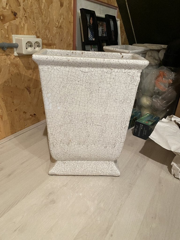 2 Brynxz potten, Tuin en Terras, Bloempotten, Ophalen, Binnen, Zo goed als nieuw, Minder dan 25 cm
