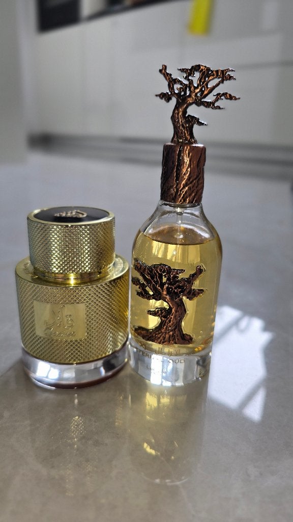 Lattafa bundel — Eternal Oud + Qaed, Sieraden, Tassen en Uiterlijk, Ophalen of Verzenden, Zo goed als nieuw