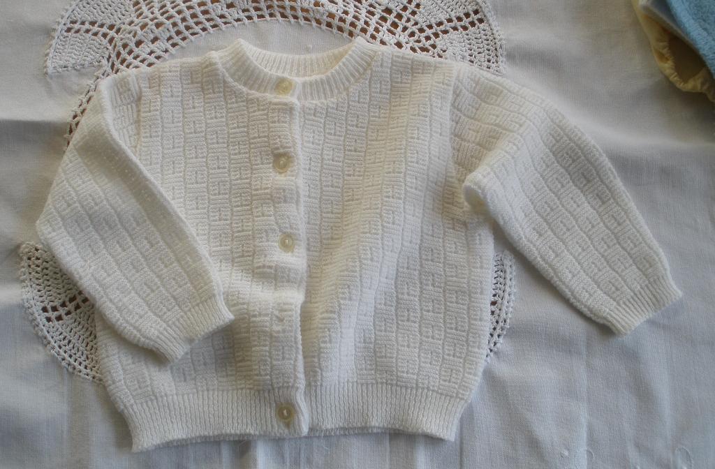 Vintage wit baby vestje jaren 50, Ophalen of Verzenden, Kinderen