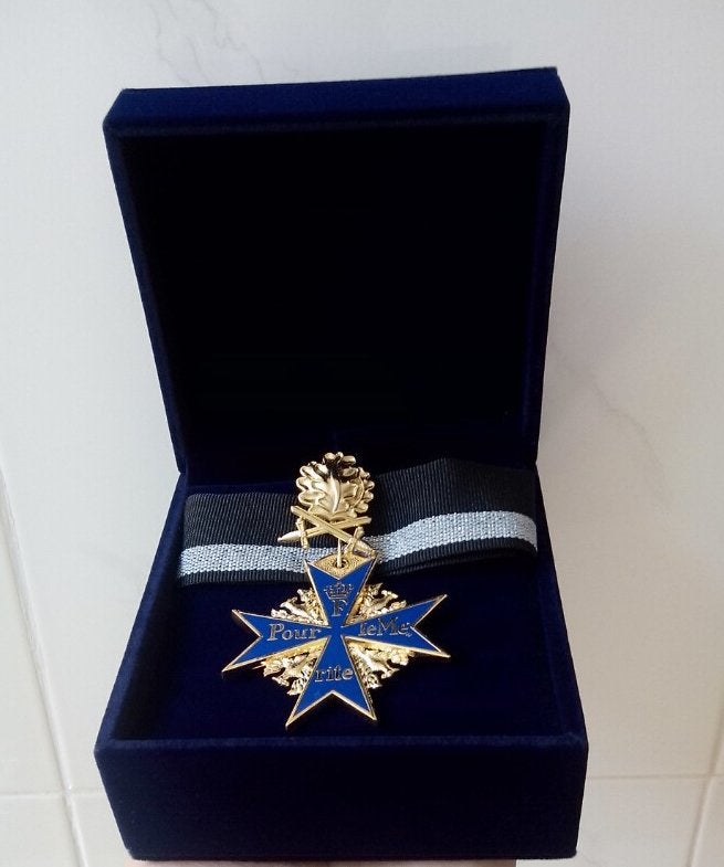 Duitse Prussia Pour Le Merite Medaille / Oorlog Leger, Verzenden, Overige soorten, Duitsland, Lintje, Medaille of Wings