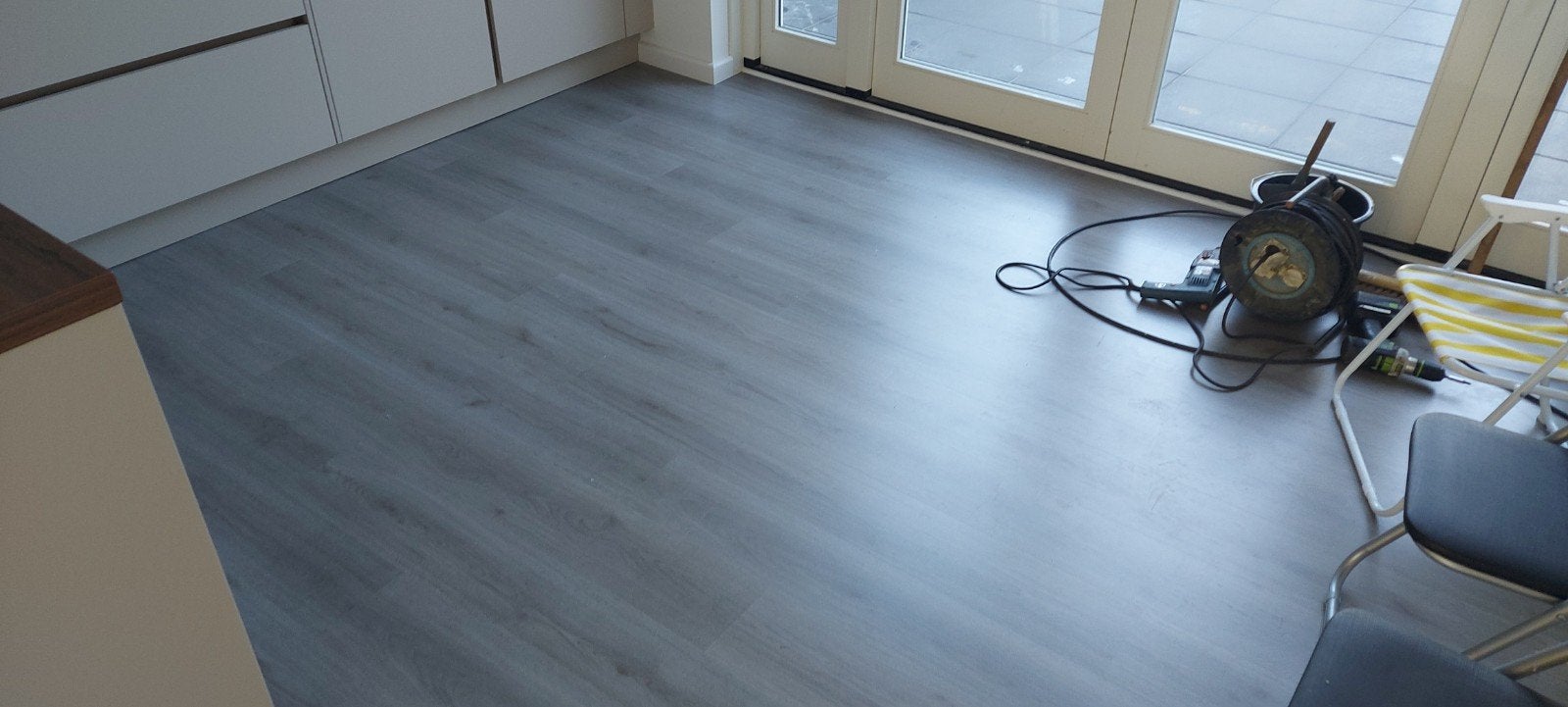 laminaat grijs nieuw ruim 40 m2, Ophalen, 50 tot 150 cm, 10 m² of meer, 10 tot 30 cm