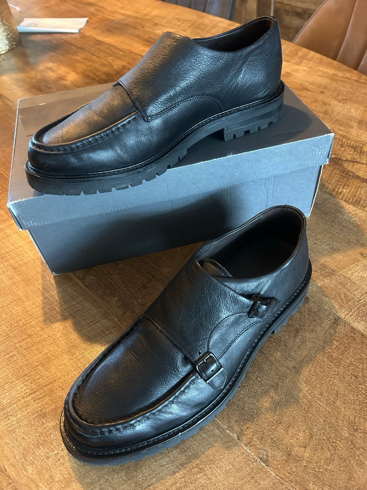 Massimo Dutti schoenen maat 43, Zwart, Nieuw, Ophalen of Verzenden, Gespschoenen