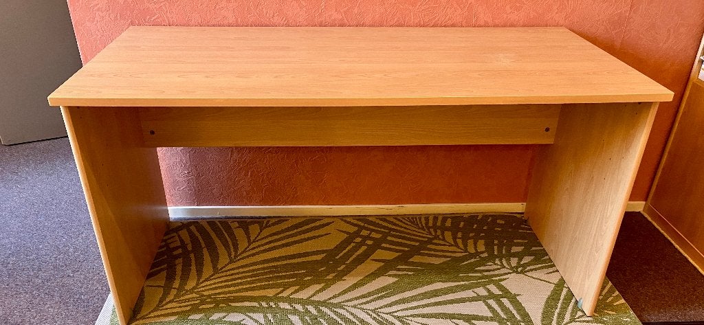 Bureau beuken, Demontabel, Gebruikt, 150 cm, Spaanplaat of MDF