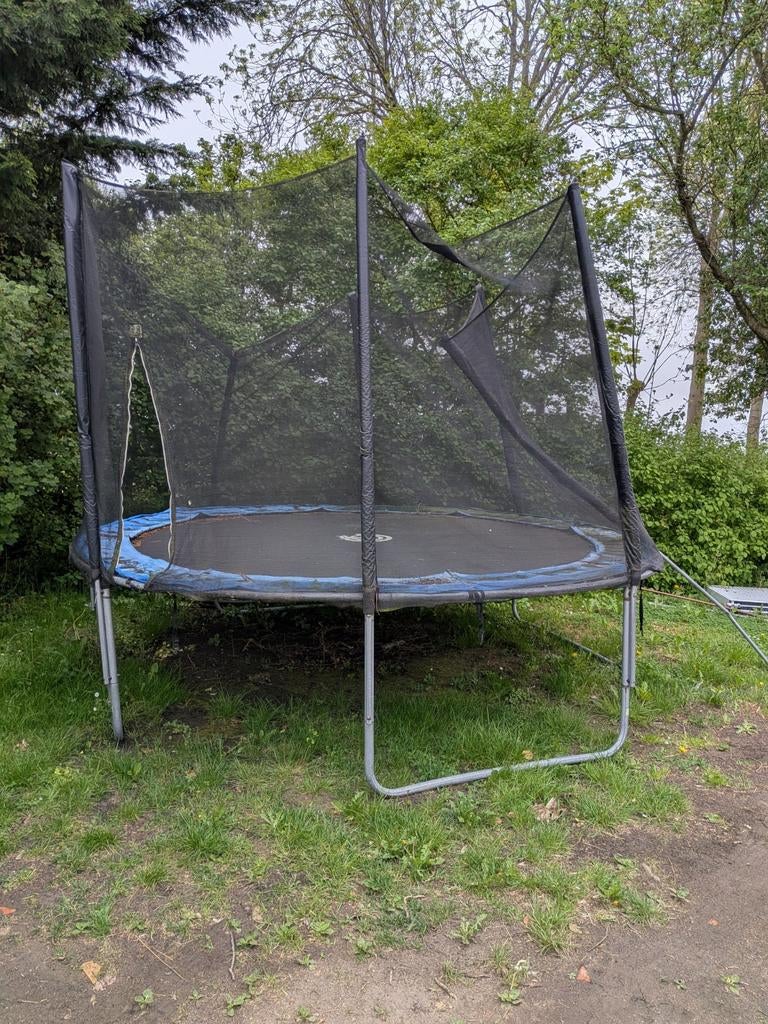 Trampoline 3 meter breed, Ophalen, Gebruikt