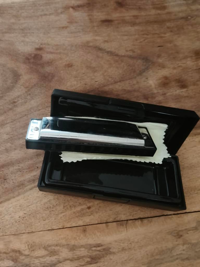 Mondharmonica met doosje, Muziek en Instrumenten, Blaasinstrumenten | Mondharmonica's, Ophalen of Verzenden