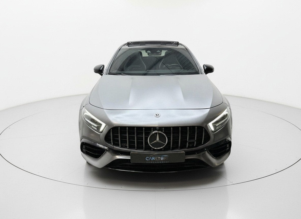 Mercedes-Benz A-klasse AMG 45 S 4MATIC+ Edition 1 PANO, Auto's, Gebruikt, 4 cilinders, 1535 kg, Leder