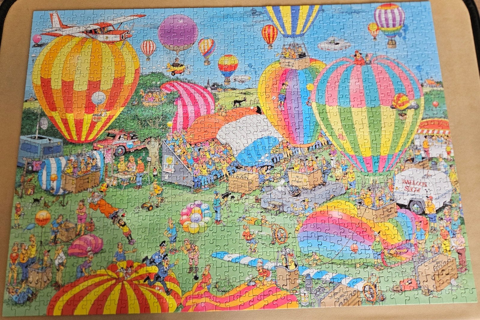 Jan van Haasteren Ballon Festival 1000 stukjes, Ophalen, 500 t/m 1500 stukjes, Zo goed als nieuw, Legpuzzel