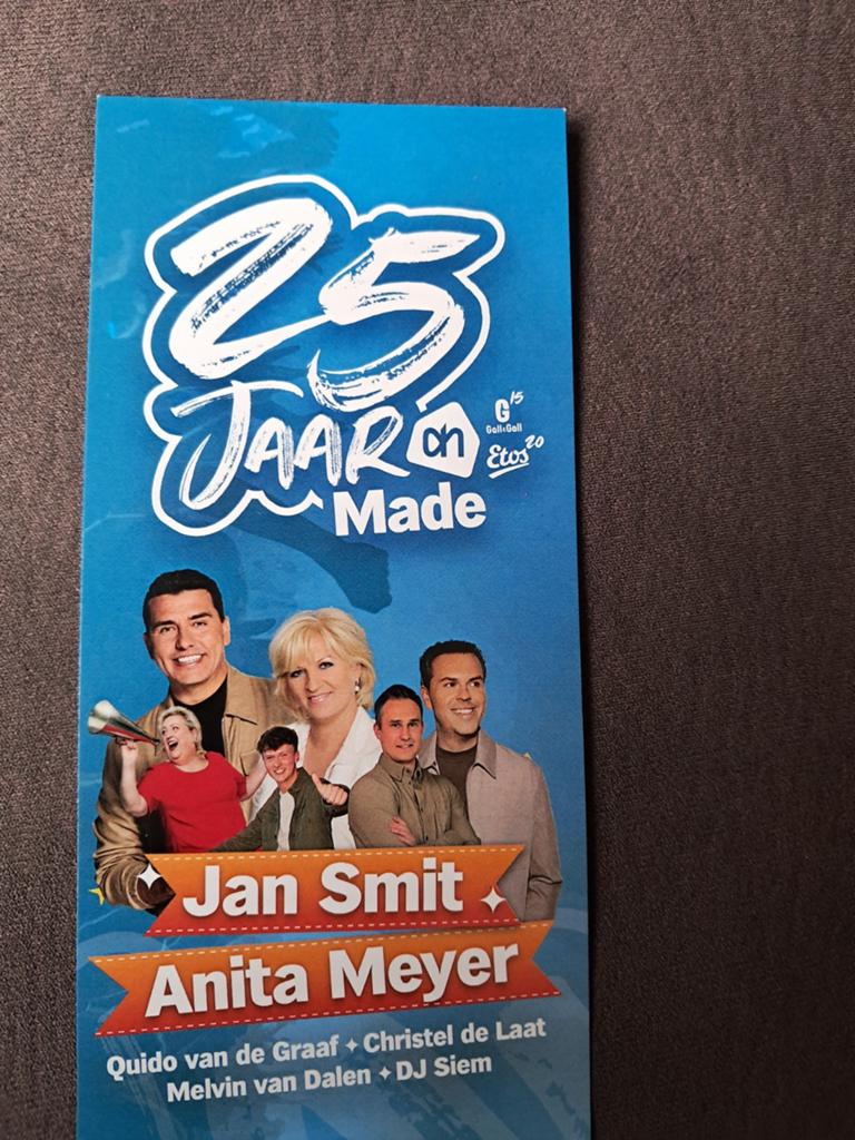 Ticket entree ah made jubileumfeest muziek festival 24 mei, Eén persoon