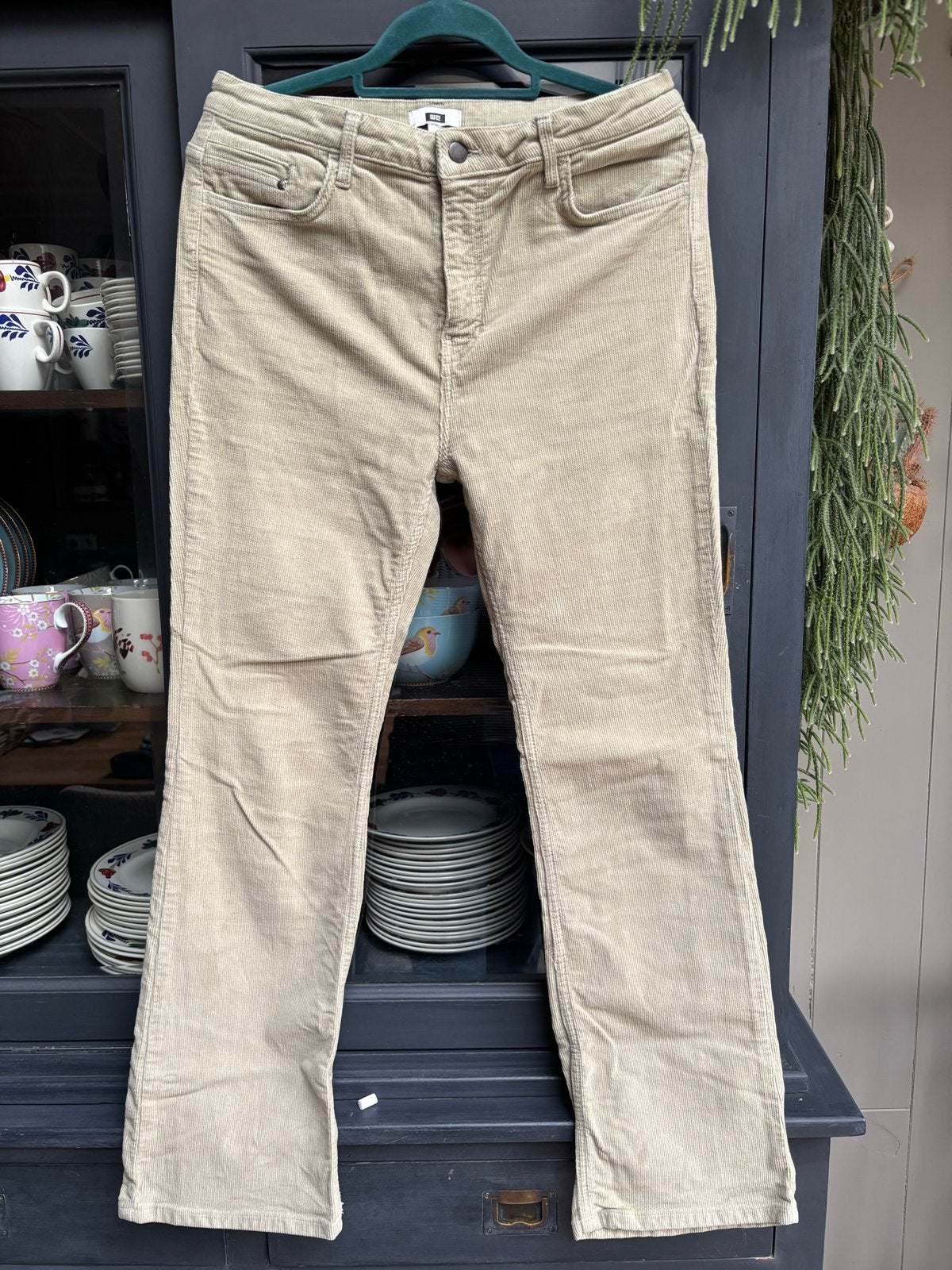 WE Mint Ribbroek - Maat 42, Kleding | Dames, Broeken en Pantalons, Ophalen of Verzenden, Zo goed als nieuw, Maat 42/44 (L), Groen
