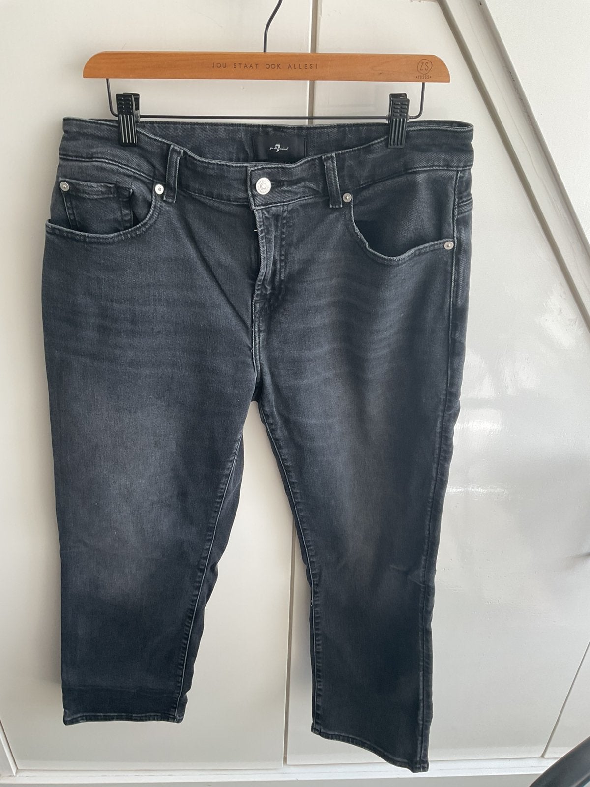7 for all mankind grijze jeans maat 32, Kleding | Dames, Ophalen of Verzenden, Zo goed als nieuw, Grijs, W30 - W32 (confectie 38/40)