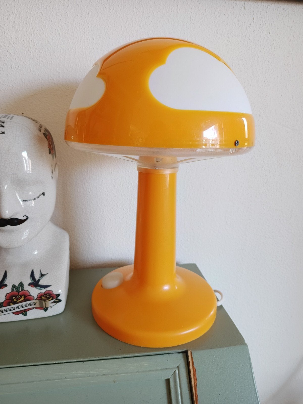Iconisch IKEA wolkenlampje, Kunststof, Gebruikt, Vintage, Oranje
