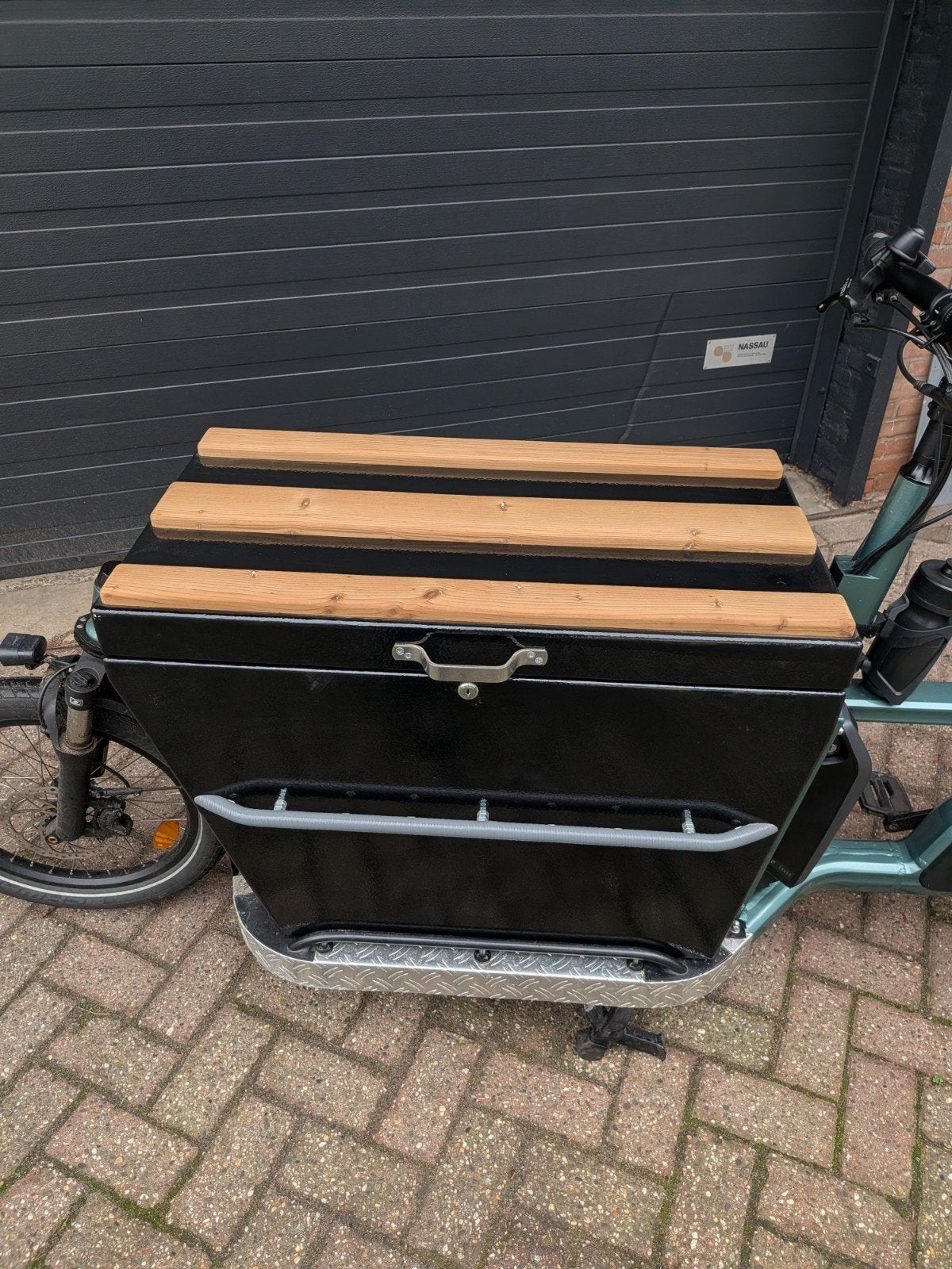 Transport bak voor Carqon Flatbad zelfbouw, Fietsen en Brommers, Fietsen | Bakfietsen, Ophalen
