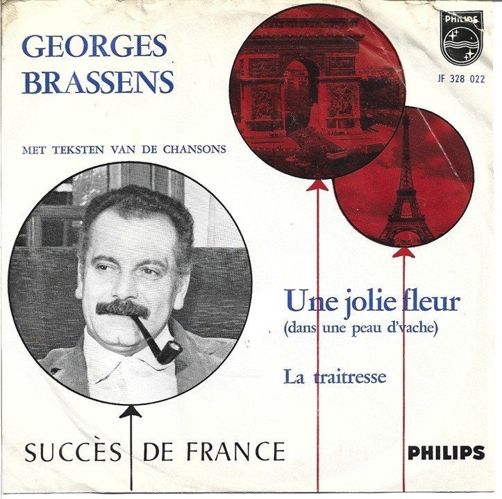 Georges Brassens - Une jolie fleur, Gebruikt, Verzenden, 7 inch, Pop