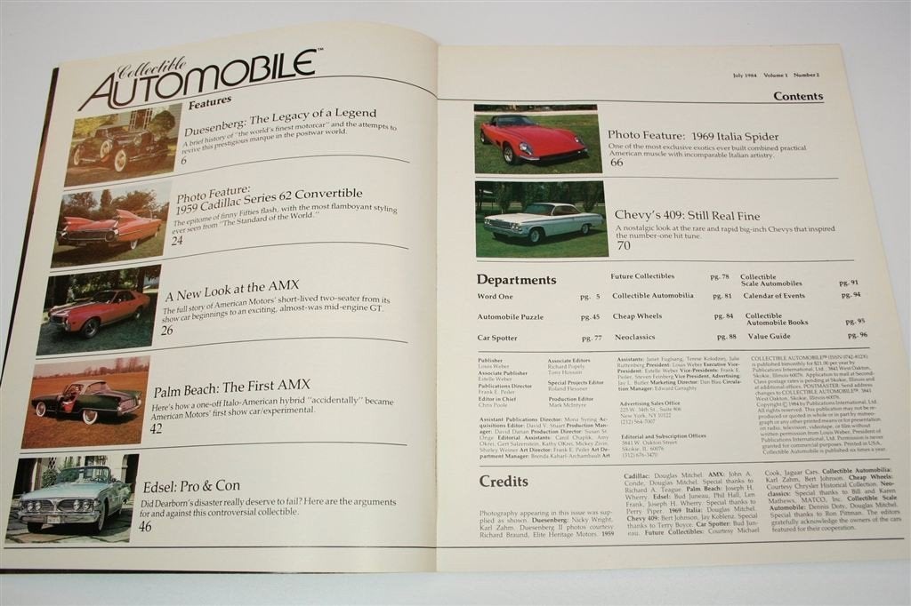 Vintage Autotijdschrift 1984 — Chevy 409 & Duesenberg, Ophalen of Verzenden, Gelezen, Overige merken