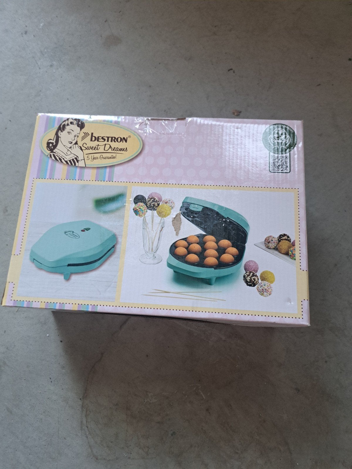 Bestron Sweet Dreams Cake Pop Maker DCFM12M - Nieuw in doos, Hobby en Vrije tijd, Taarten en Cupcakes maken, Ophalen, Nieuw