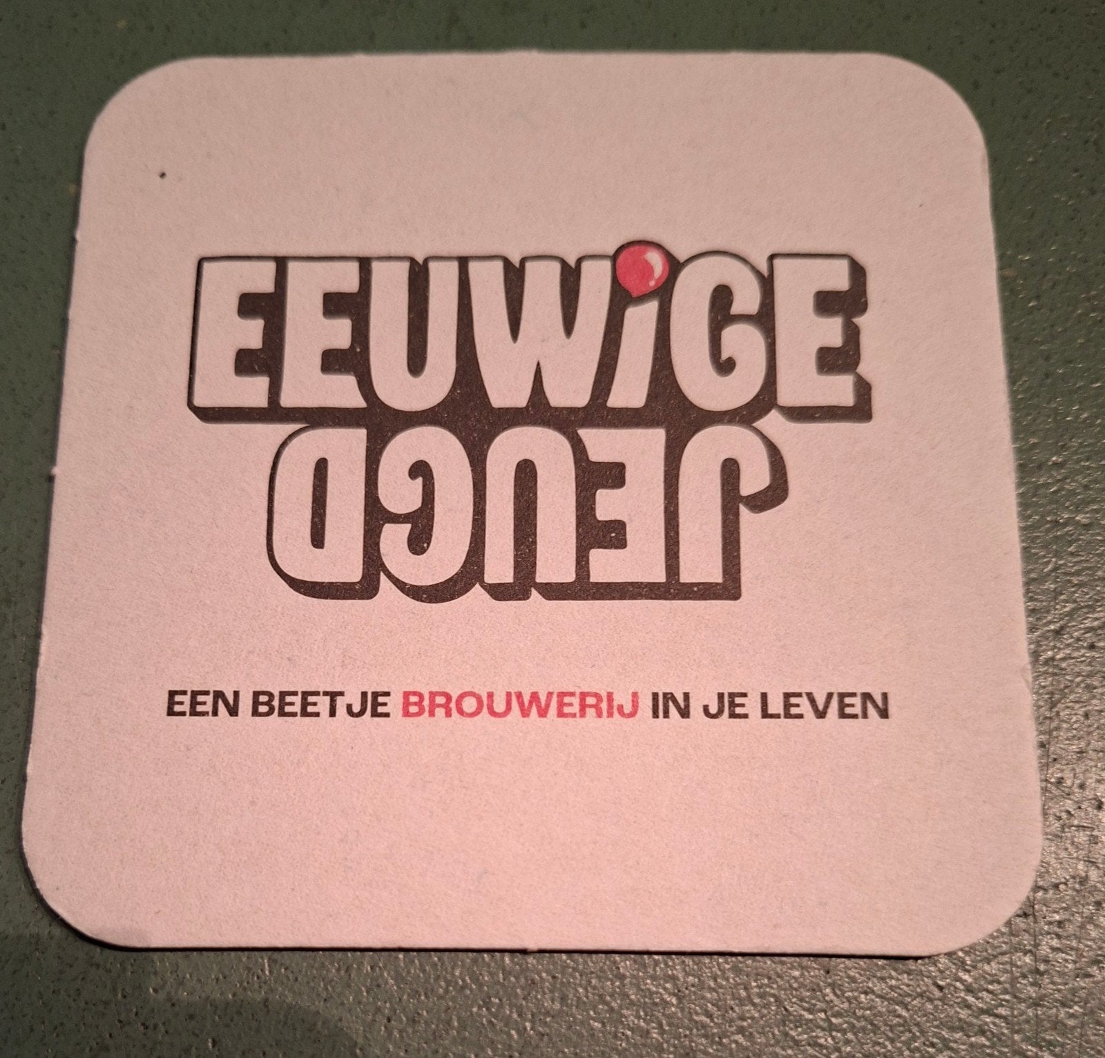 Bierviltje:Eeuwige Jeugd,Amsterdam, Ophalen of Verzenden, Zo goed als nieuw