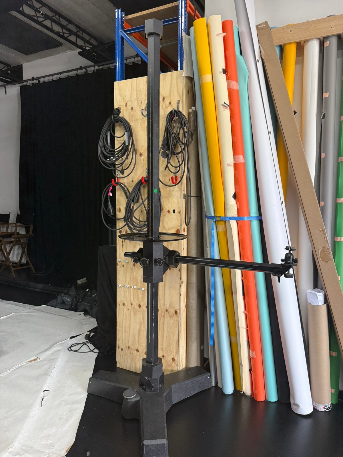 FOBA ASABA Professioneel Zuilstatief + Manfrotto 496RC2, Ophalen of Verzenden, Gebruikt, Driepoot, Overige merken