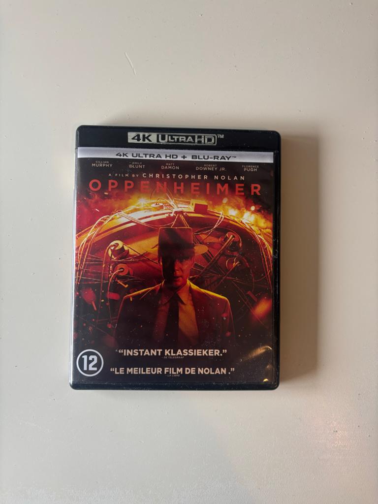 Oppenheimer 4K Ultra HD + Blu-ray, Ophalen of Verzenden, Zo goed als nieuw, Overige genres