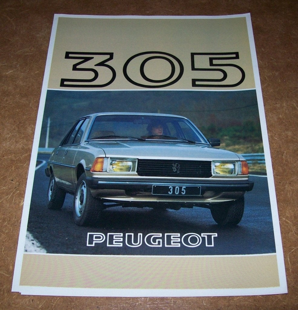 brochure Peugeot 305 modellen 1981, Ophalen of Verzenden, Nieuw, Peugeot