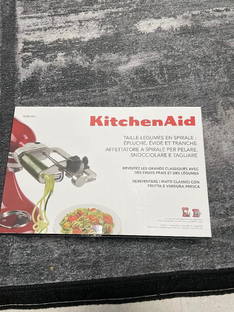 Kitchenaid spiraalsnijder, 4 liter of meer, Ophalen of Verzenden, Nieuw, 3 snelheden of meer