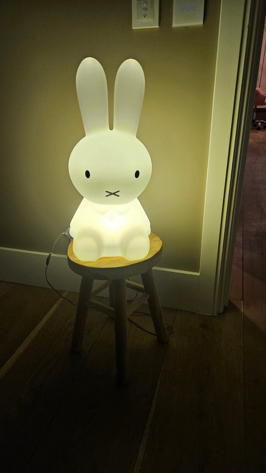 Dimbare Nijntje Lamp - 50 cm hoog, Ophalen, Wit, Overige merken, Kunststof