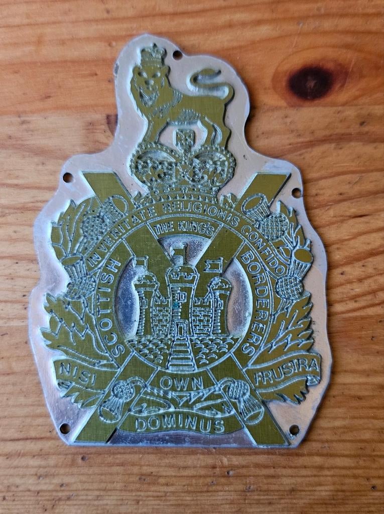 Queen's Crown Scottish Borderers badge, Verzamelen, Militaria | Tweede Wereldoorlog, Ophalen of Verzenden, Landmacht, Engeland