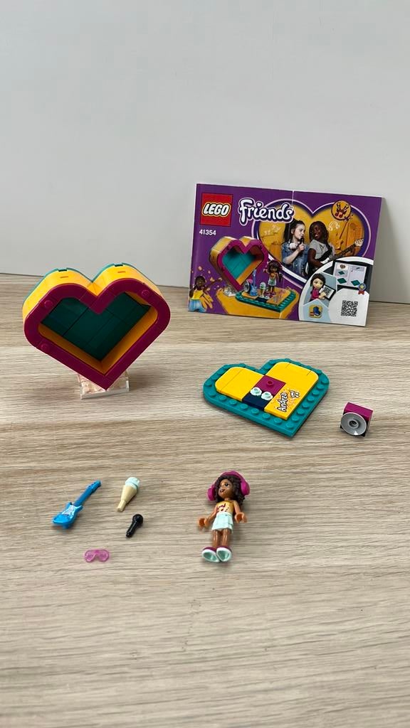 Lego Friends 41354 Andrea’s Heart Box, Ophalen of Verzenden, Gebruikt, Complete set, Lego